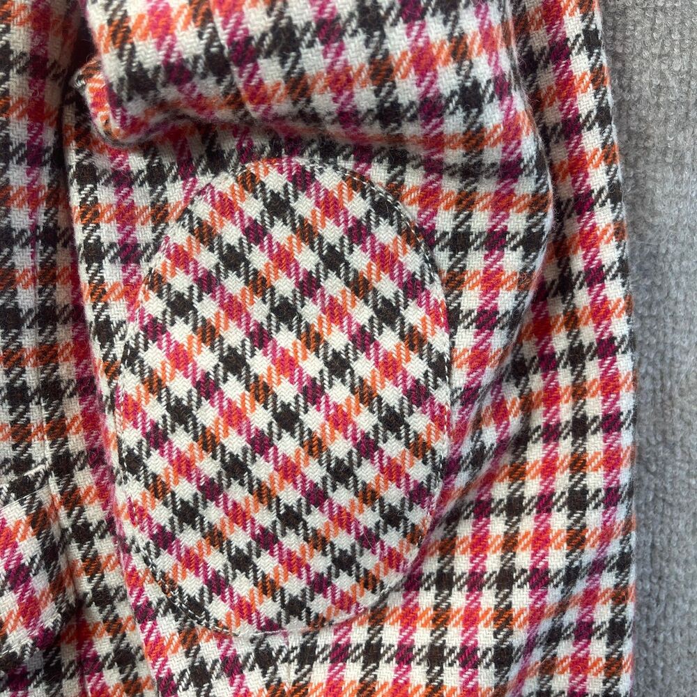 Talbots Blazer Womens 18W Plaid Houndstooth Career Classic Preppy Tailored Chic - Picture 9 of 16